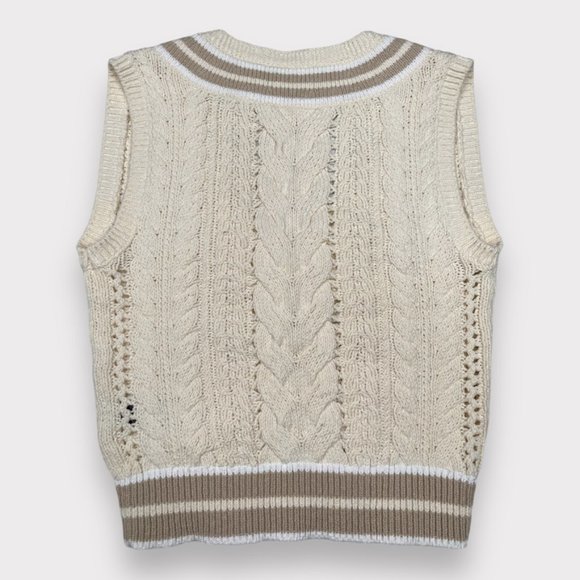 NWOT Rag & Bone Brandi Stripe Cable Knit Slim Vest Women's Size Small - Picture 9 of 14